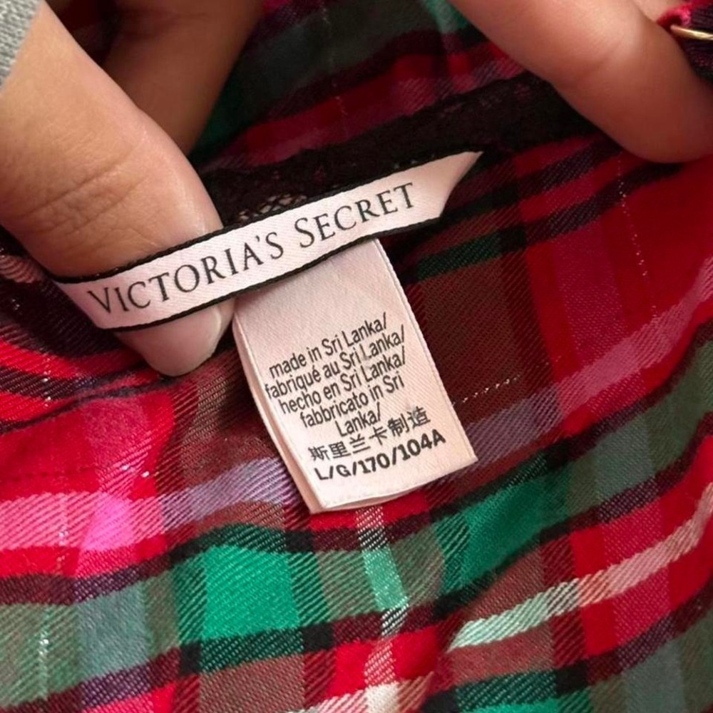 Victoria's‎ Secret red and green plaid nightgown/loungewear dress - Picture 2 of 6